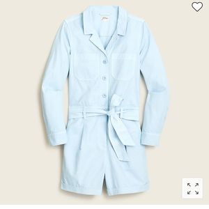 Jcrew Chino Coverall Shorts Faded Chambray size 2 NWT.